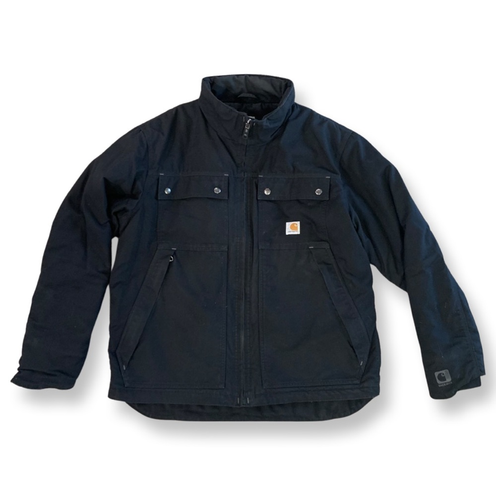 Carhartt Mens Quick Duck Coat Black Large